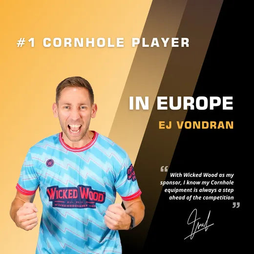 Cornhole Mini Set - Red Zone Style (60x30cm) Cornhole Set Wicked Wood Games