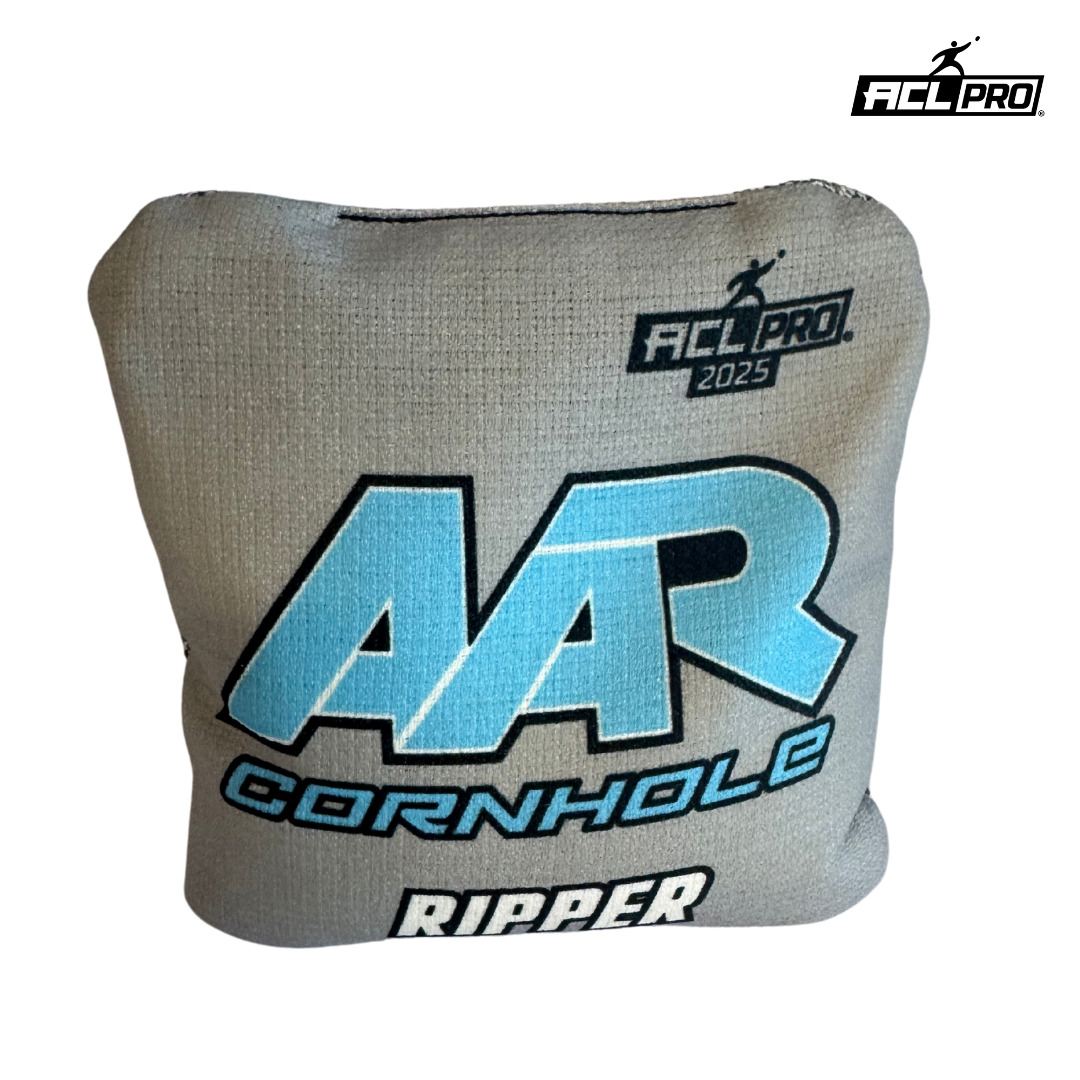 AAR Ripper 2025 - 1x4 Cornhole Bags - ACL Pro Cornhole Bags AAR Gray/Blue