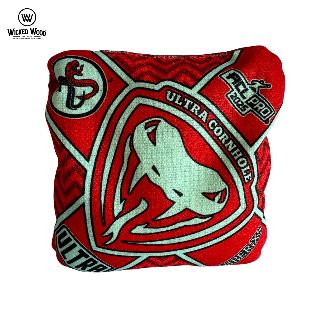 Ultra Viper 2025 - XS - 1x4 Cornhole Bags Cornhole Bags Ultra Cornhole Red/Green