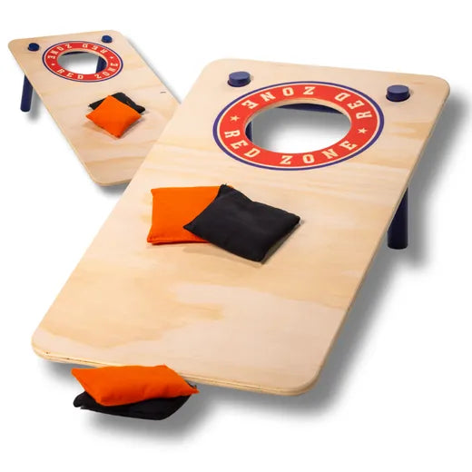 Cornhole Mini Set - Red Zone Style (60x30cm) Cornhole Set Wicked Wood Games