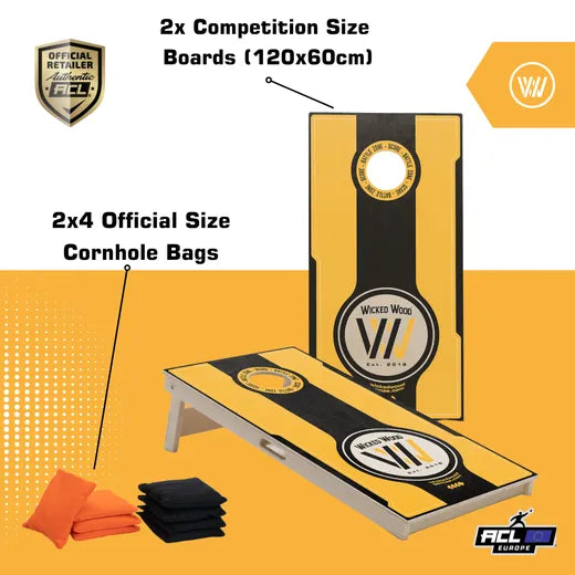 BATTLE ZONE - Cornhole Set - 2 board / 2x4 zakjes Cornhole sets Wicked Wood Games