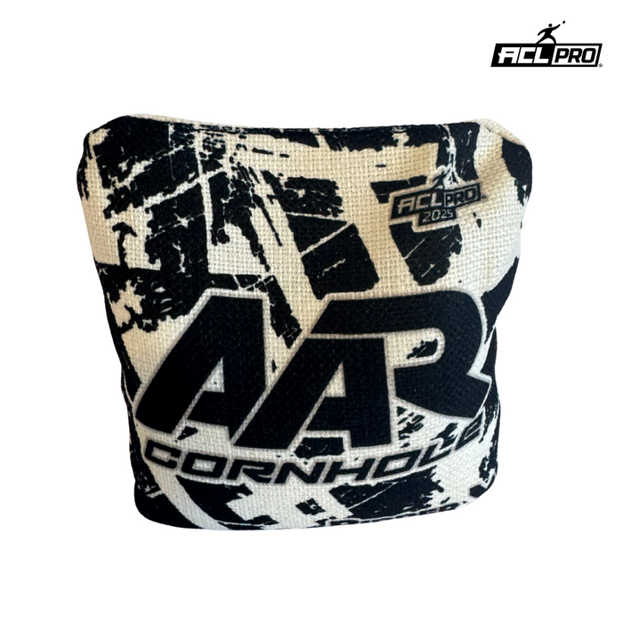 AAR Ripper X 2025 - 1x4 Cornhole Bags - ACL Pro Cornhole Bags AAR Black/White