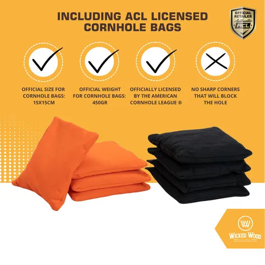 SURF - Cornhole Set - 2 board / 2x4 zakjes Cornhole sets Wicked Wood Games