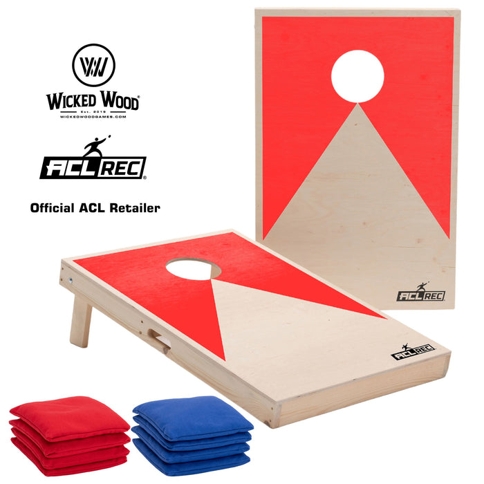 Cornhole Set - 90x60 - Red Cornhole sets Wicked Wood Games