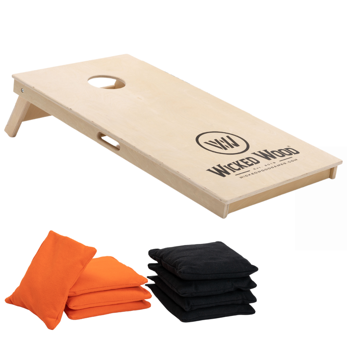 Cornhole Starting Kit - 12mm / 15mm - 120x60 - 1x Board / 2x4 Bags Cornhole sets Wicked Wood Games