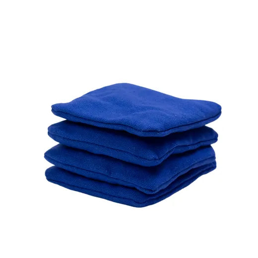 Kids Cornhole Bags - Wicked Wood - 1x4 stuks - 240gr Cornhole Bags Wicked Wood Games Blauw