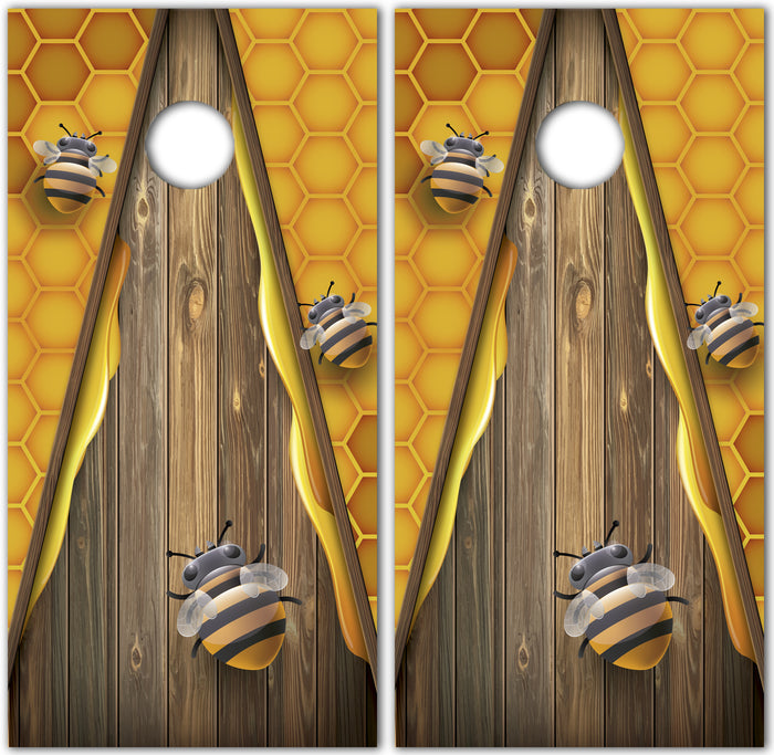 Cornhole Set - Bee - 120x60cm Cornhole sets Wicked Wood Games